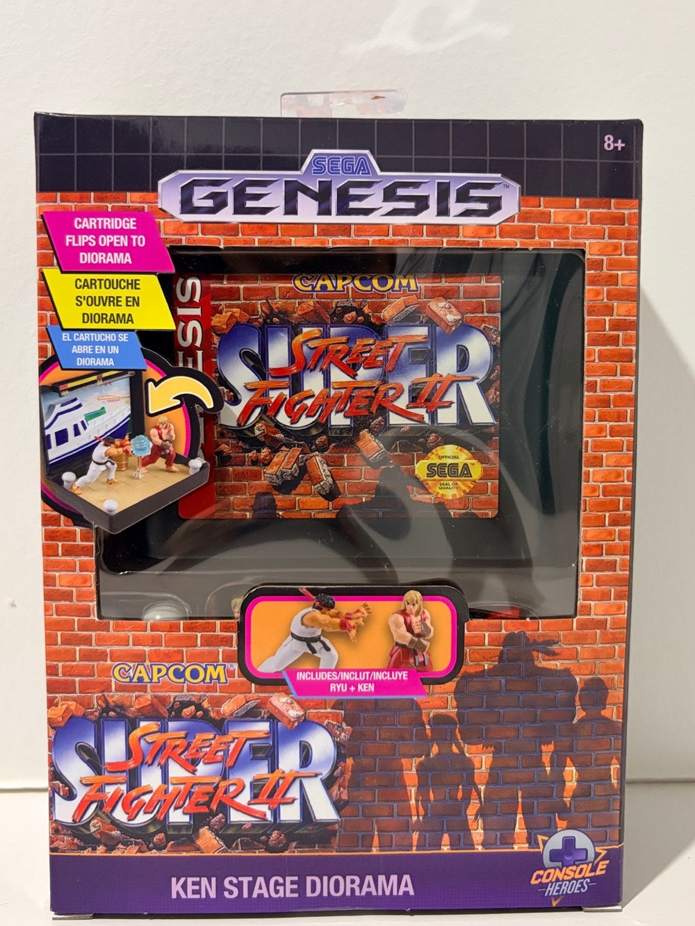 Street Fighter II Ken Stage Diorama - Red/Black